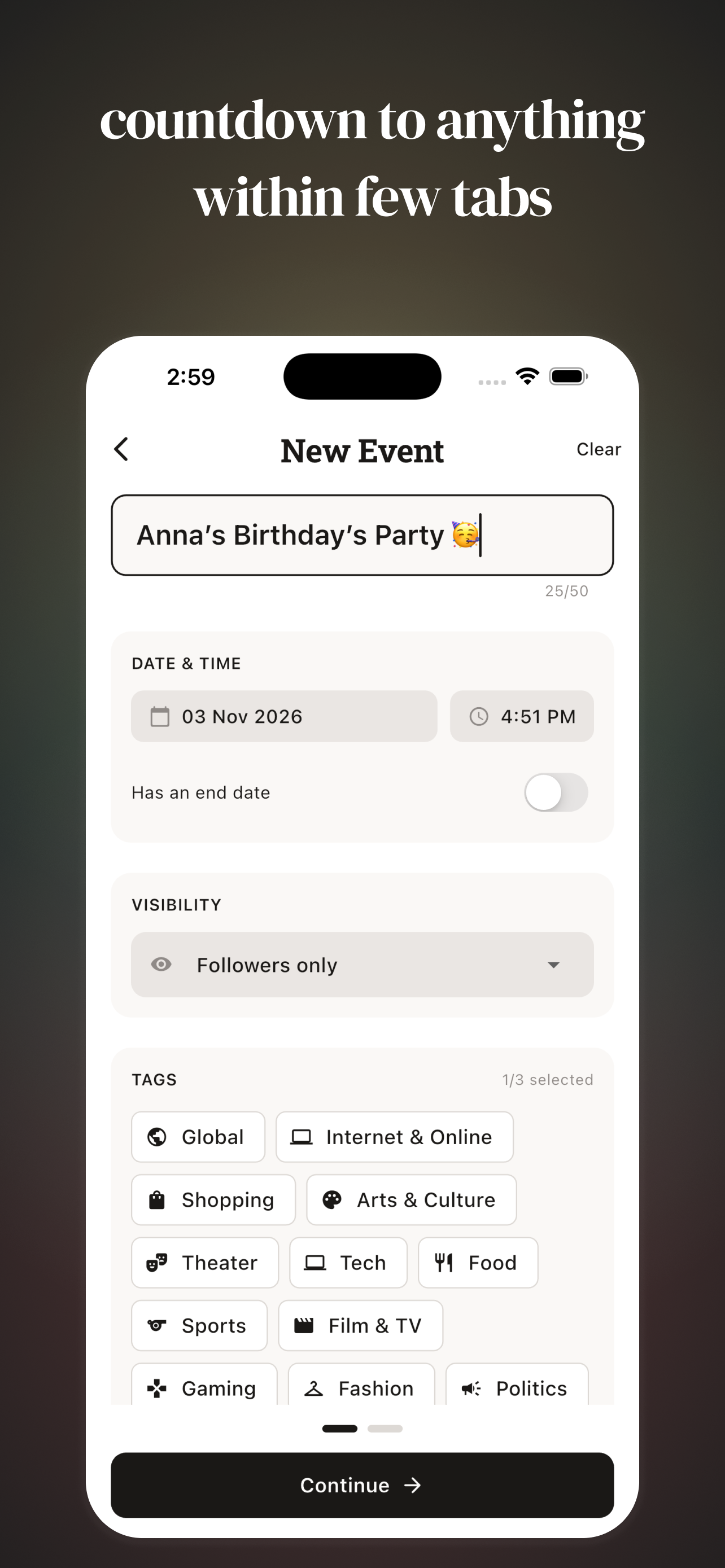 Countdowns: Discover Events screenshot 4
