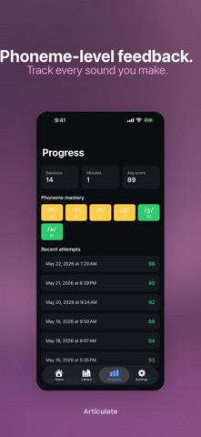 Articulate: Accent Coach iPhone screenshot