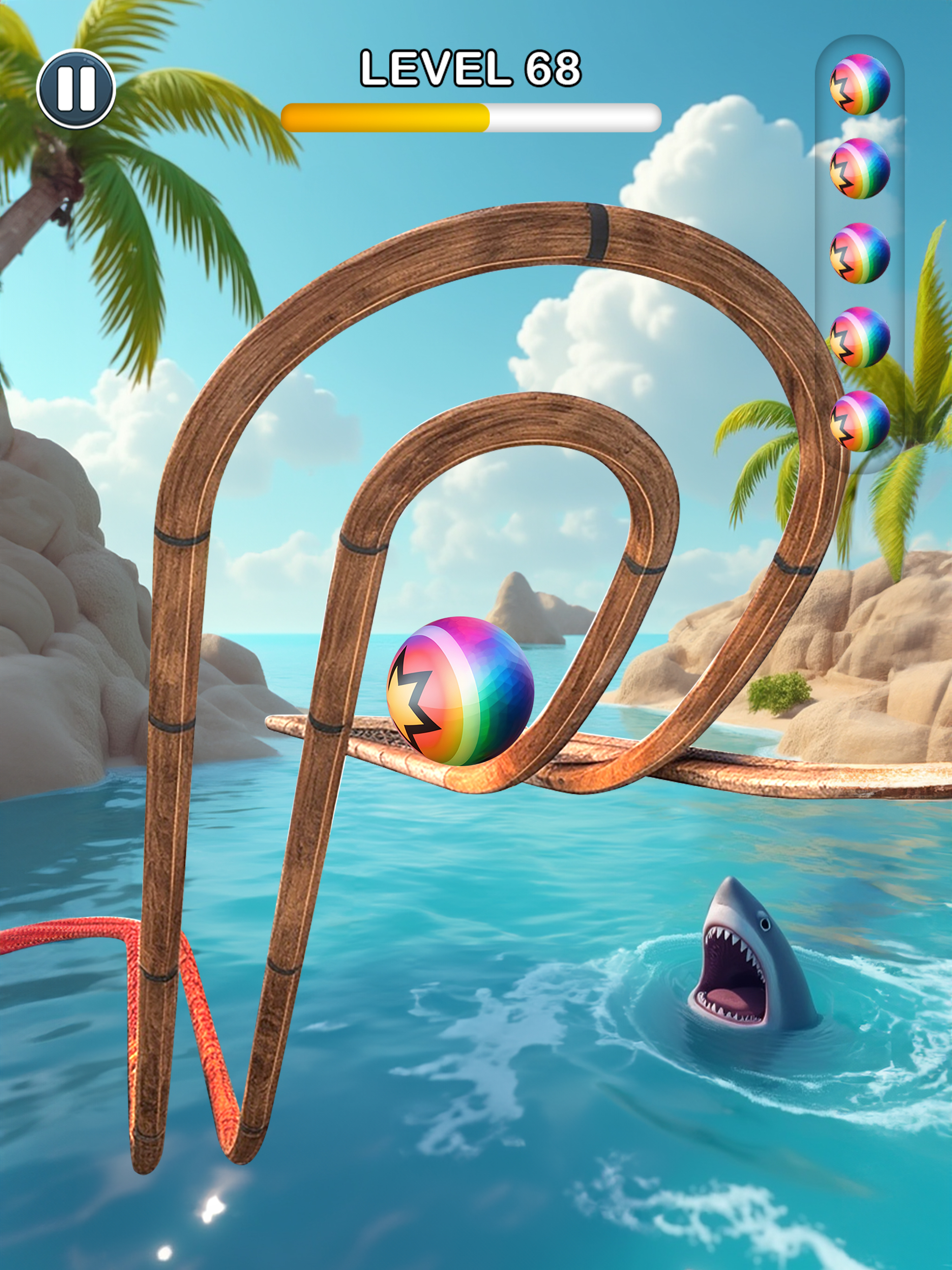 Rolling Ball Sky Escape screenshot 17