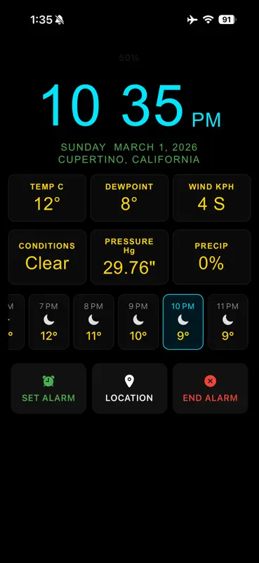 Alarm Clock and Weather screenshot 2 of 5