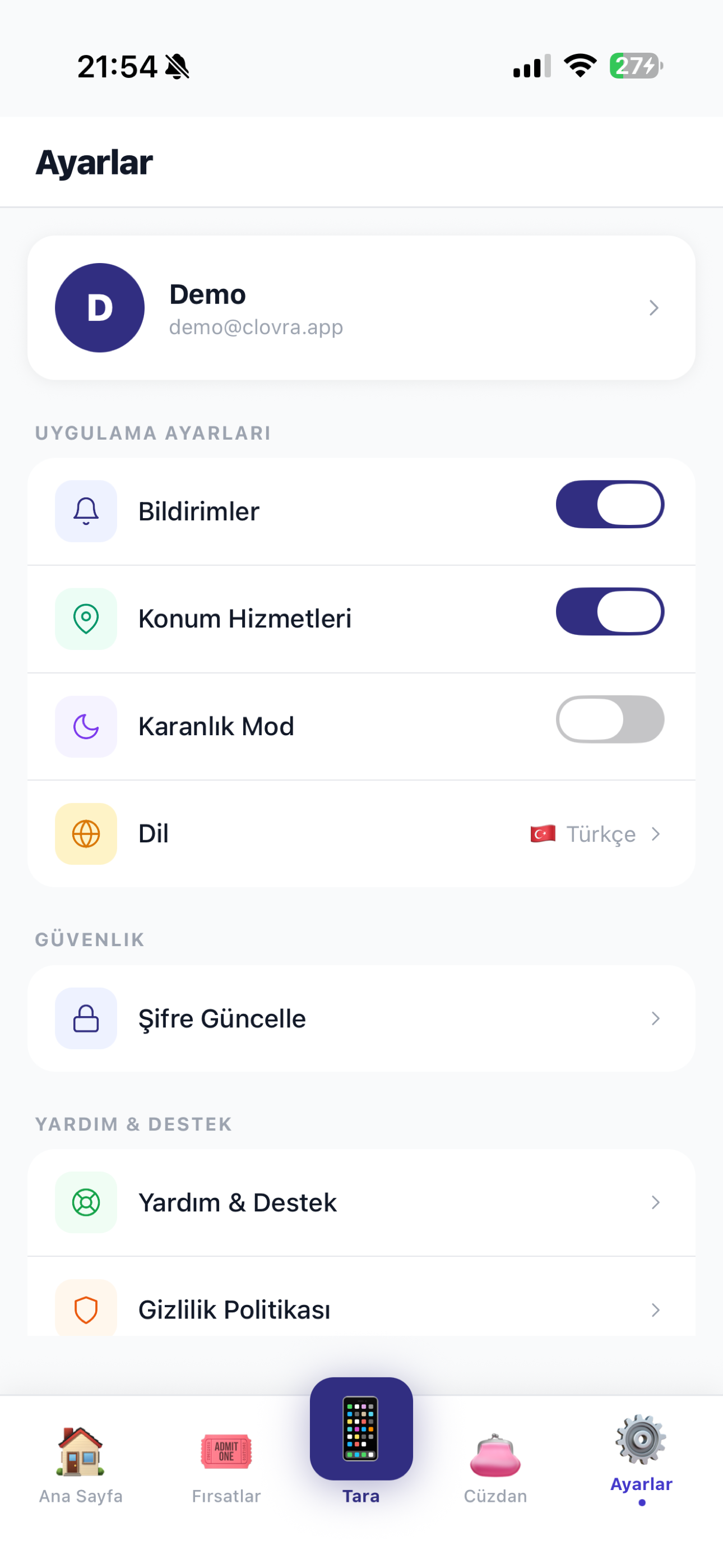 Clovra screenshot 3