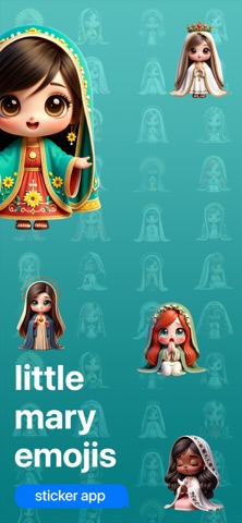 Little Mary Emojis app screenshot