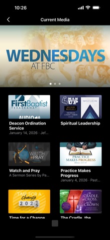 First Baptist Church Texarkana app screenshot