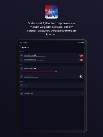 Deprem Ağı Pro iPad screenshot 4