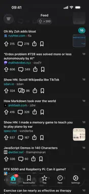 HackStream - HackerNews Feed screenshot 1