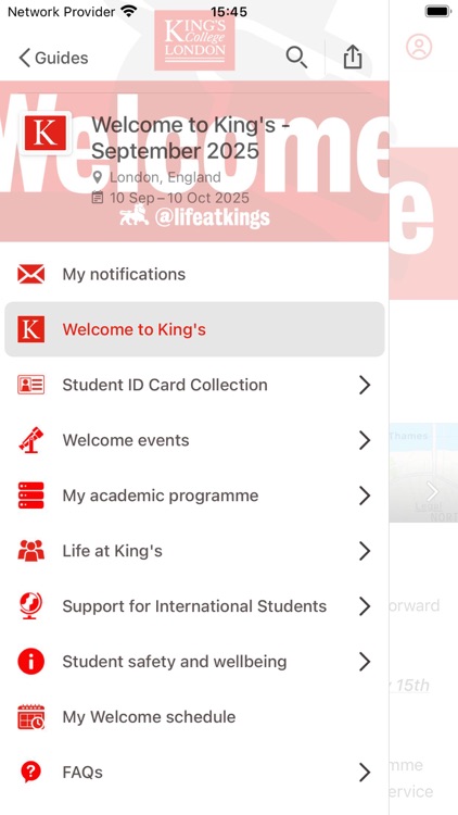 Welcome to King's
