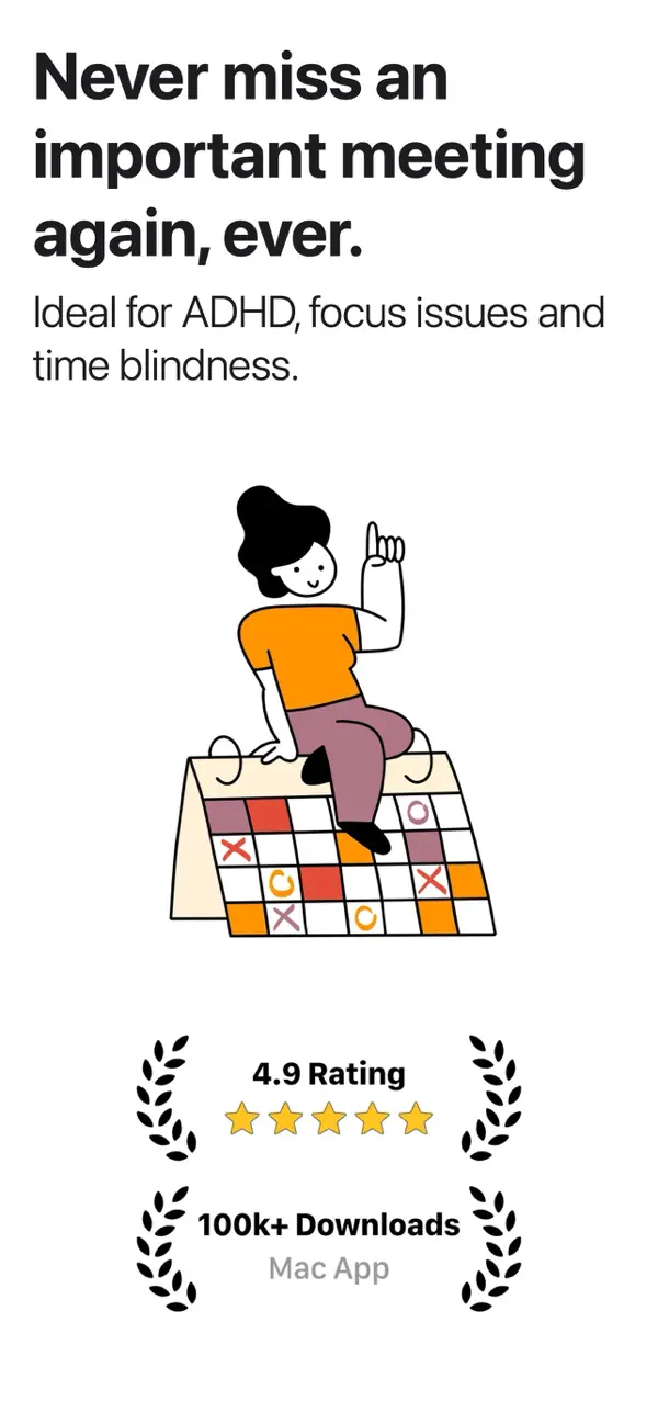 #1. Meeting Reminder In Your Face (iOS) Av: Martin Hoeller