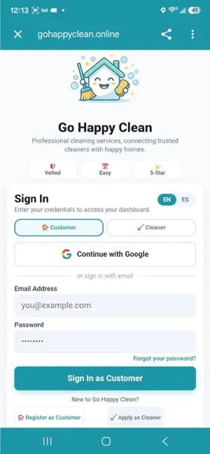 Go Happy Clean screenshot 1