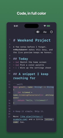 Text Editor screenshot