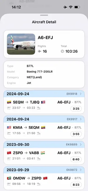 Flygcert Logbook screenshot 3