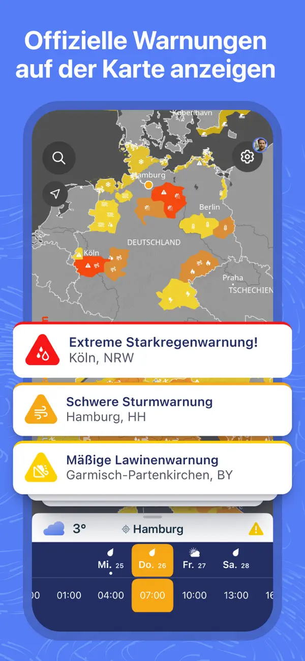 Ventusky: Wetterkarte & Radar iPhone App Screenshot 2 – Wetter