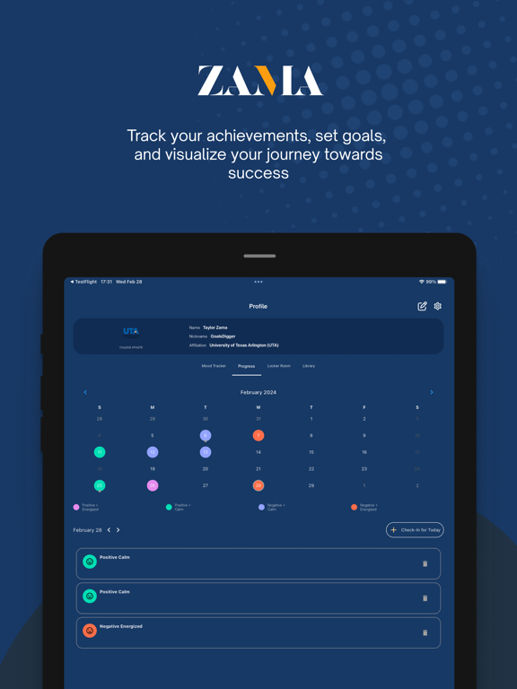 ZAMA | Athletic Mental Fitness iPad screenshot 5 - Health & Fitness app