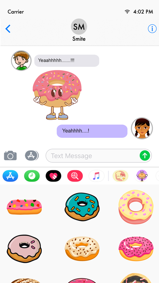 #4. Animated Funny Donut Stickers (iOS) By: Aman Kumar