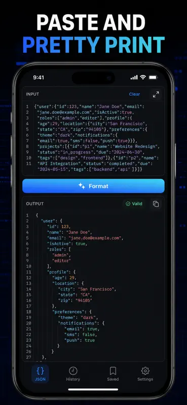 JSON Viewer Formatter Tree screenshot 2 of 10