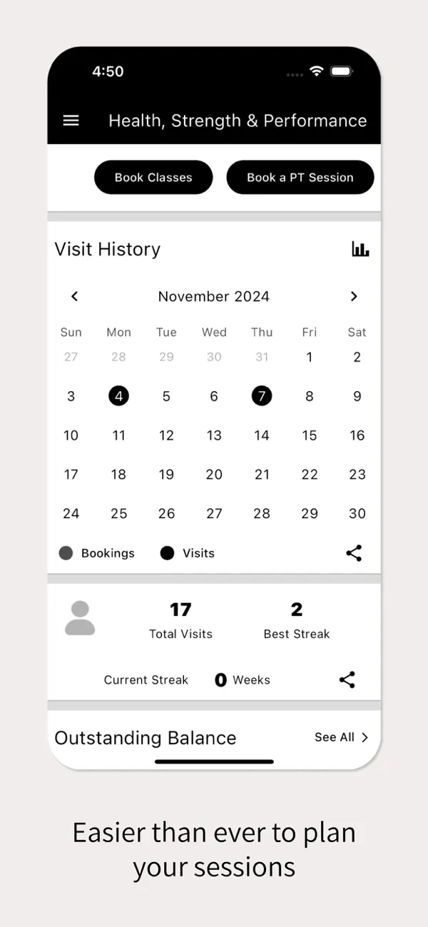Screenshot #2 pour Health, Strength & Performance