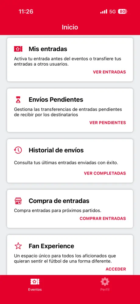 RFEF Tickets screenshot 2
