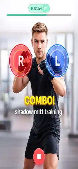 Скриншот Motion Fit:Boxing Shadow Timer на iPhone 2