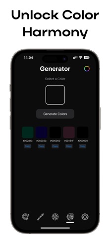 Color Picker - Palette Finder iPhone screenshot