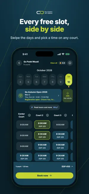 Qu - Padel Booking App screenshot 2