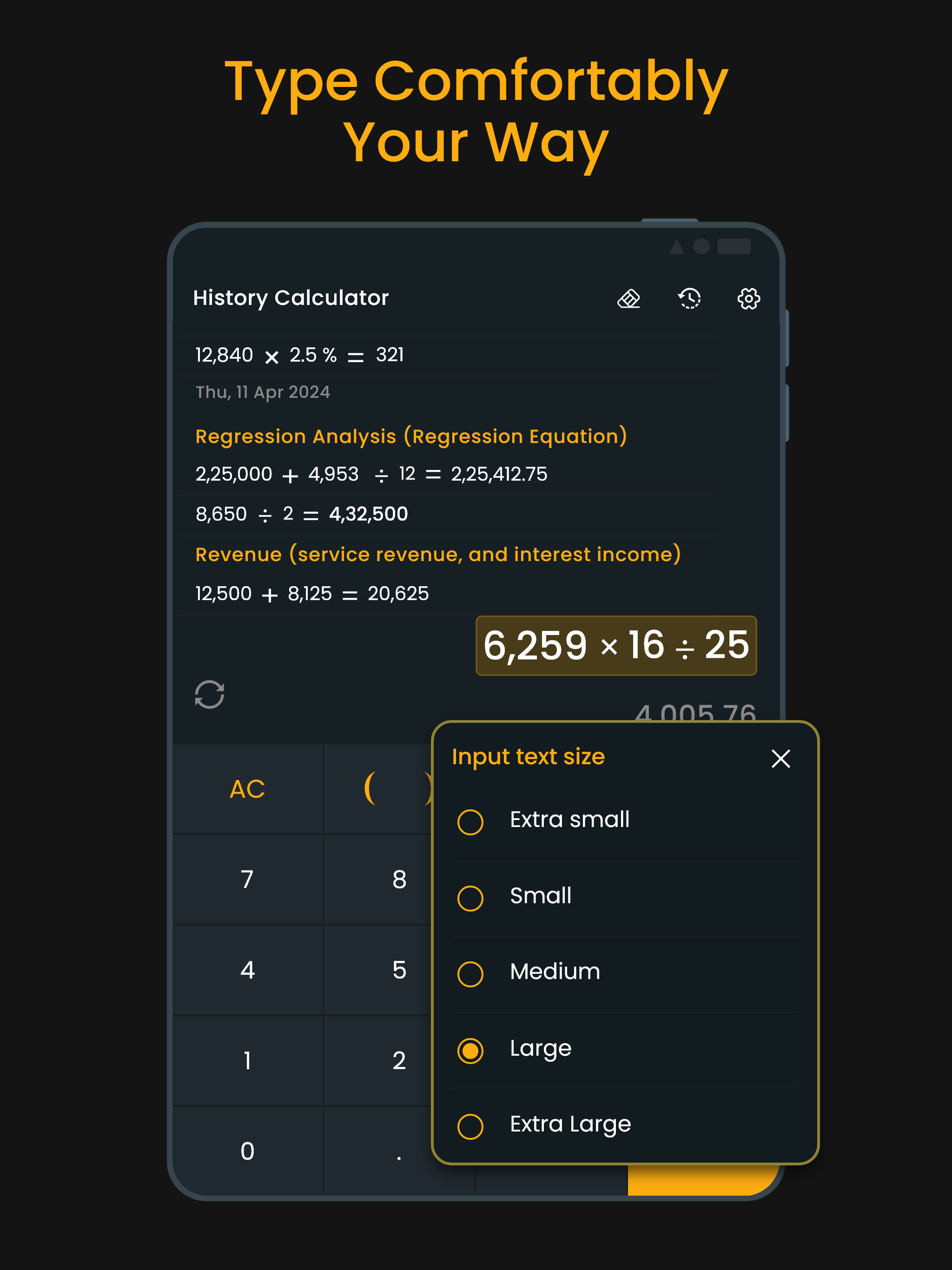 Calculator Plus History