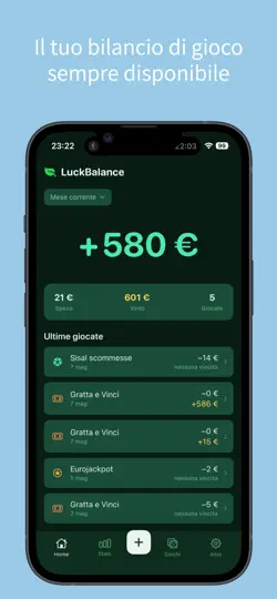 Capture d'écran de LuckBalance sur iPhone 1