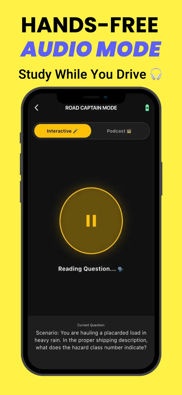 Screenshot #2 pour CDL HazMat: Audio Prep 2026