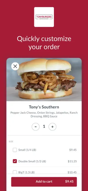 Tonyburgers Rewards screenshot 2