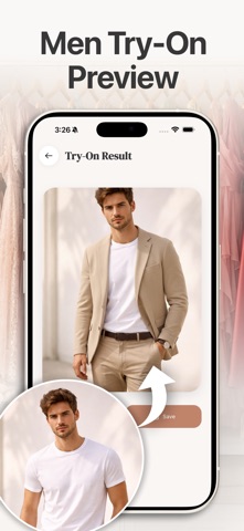 AI Clothes Changer - DressMe iPhone screenshot
