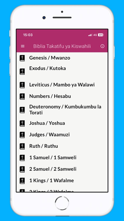 Biblia Takatifu Swahili