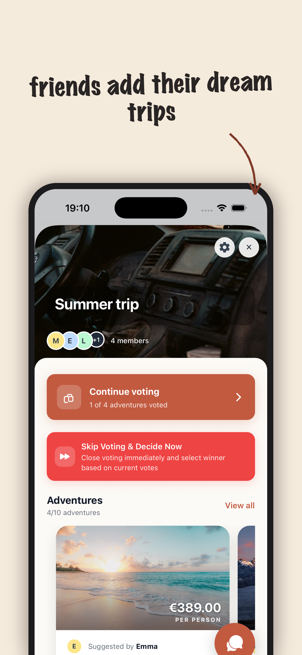 Travler: Group Trip Voting screenshot 3