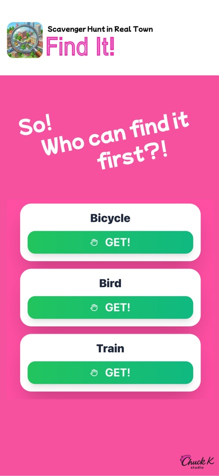 #3. Find It! - the Scavenger Hunt (iOS) By: Hidetoshi Otake