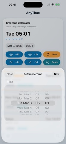 AnyTime - Timezone Calculator screenshot