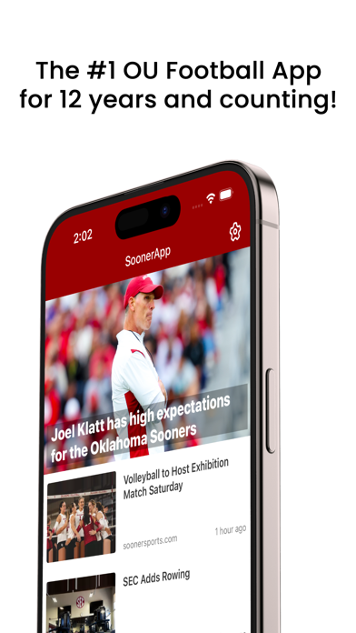 SoonerApp Oklahoma Football Screenshot 1 - AppWisp.com