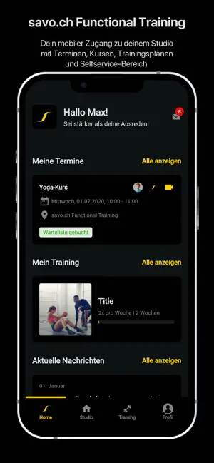 savo.ch Functional Training screenshot 1