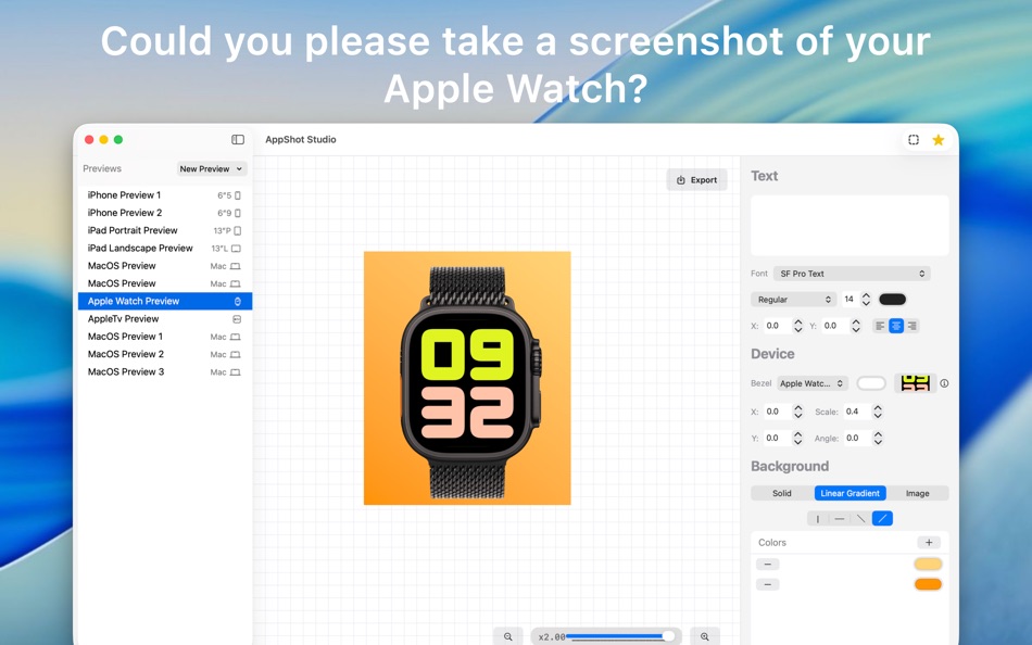 #3. AppShot - Screenshot Maker (macOS) Podle: Thanh Nguyen