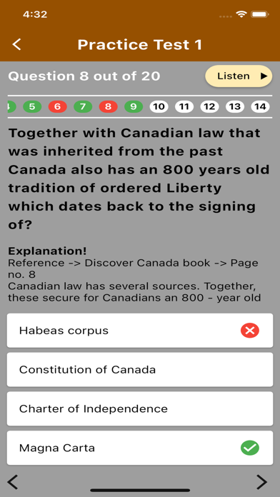 Canadian Citizenship Test-2025 Screenshot