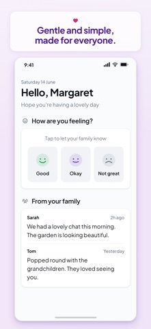 Family Caregiver - WarmNote iPhone screenshot