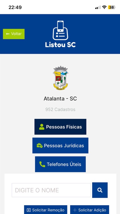 Listou SC Lista Telefônica