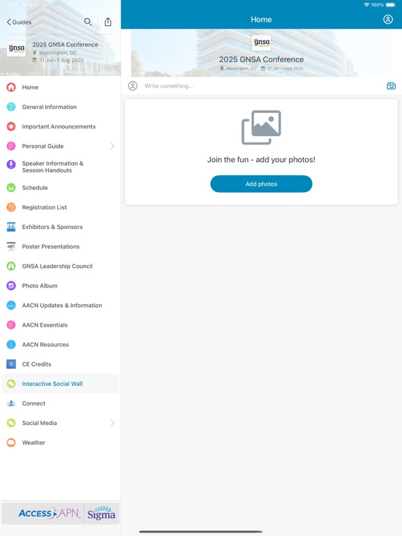 AACN Events iPad screenshot 2 - Business app