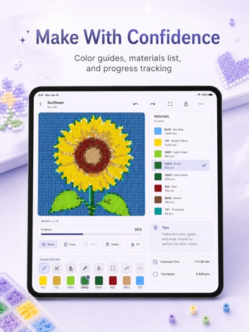 Bead Pattern Studio iPad screenshot