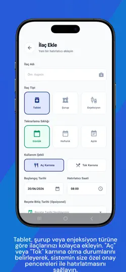 Screenshot von İlaç Hatırlatıcı - Doz Takip auf dem iPhone 6