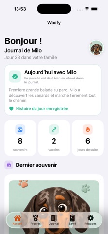 Woofy - Journal pour chien iPhone screenshot