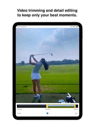 DualSwing: Golf Swing Analyzer iPad screenshot