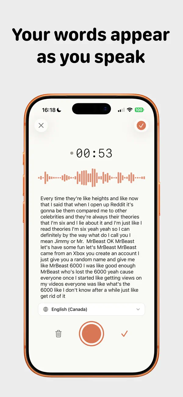 Screenshot #2 pour Live Notes - Speech to Text