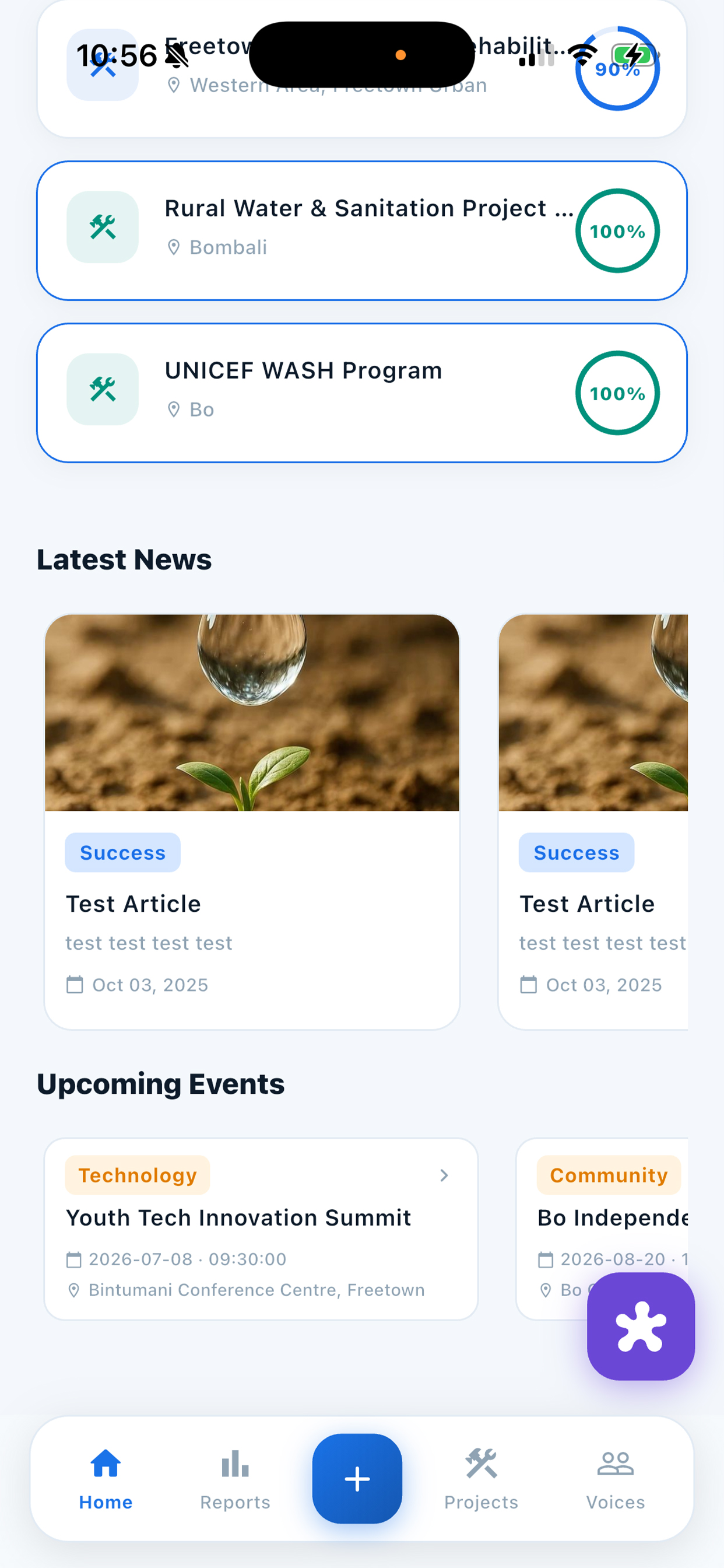 WASH Tracker screenshot 2