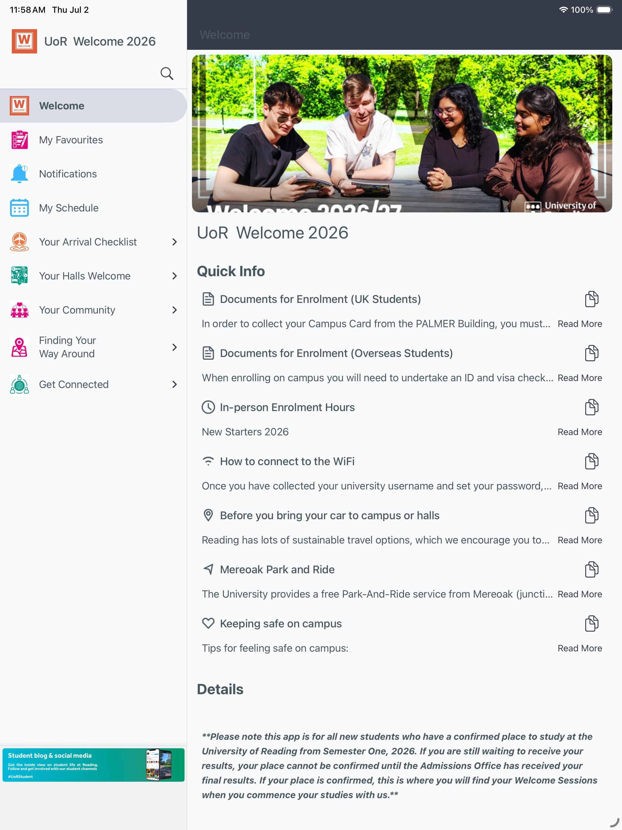 UoR Welcome screenshot 8