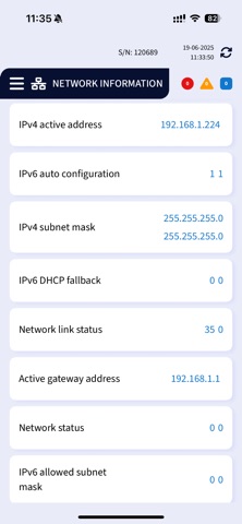 PDU Display screenshot