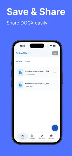 Screenshot von Office Word : Document Editor auf dem iPhone 5
