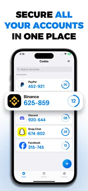 Authenticator: 2FA Code Backup screenshot 1