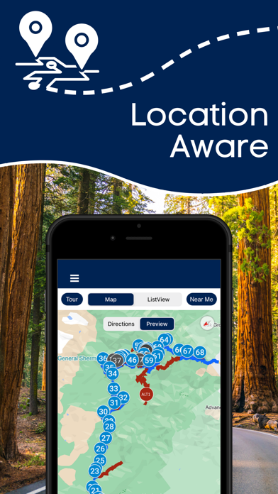 Sequoia National Park GPS Tour Screenshot